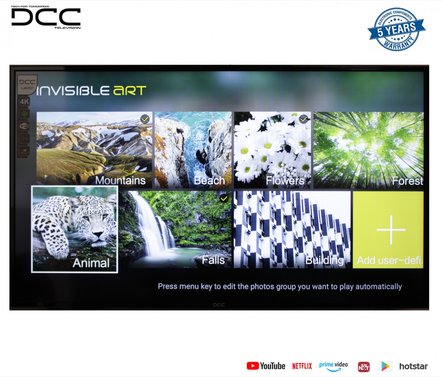 DCC Android 4K Ultra HD TV ( 55 Inches )